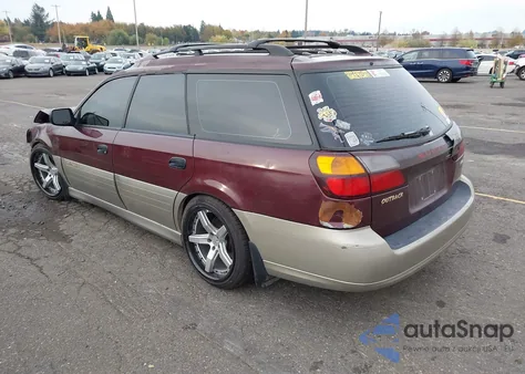 2000 Subaru Outback z USA, uszkodzony, nr VIN 4S3BH6655Y6643976